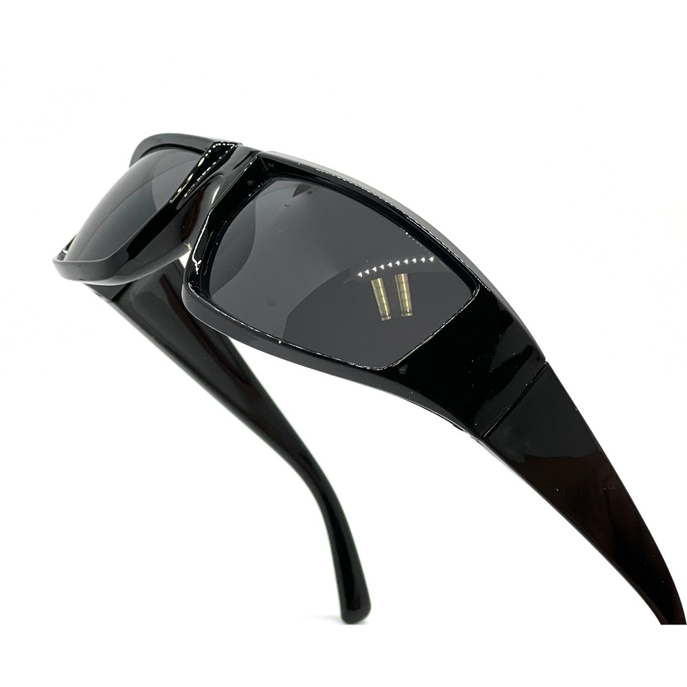 Sunglasses Driving Dark Black‎ Lens Wrap Around Outdoor Trendy Street Wear New